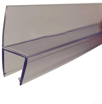 Duschdichtung, Ersatz, 50 cm, Wasserabweiser für undichte Badezimmer, 6 mm, 2 Stück