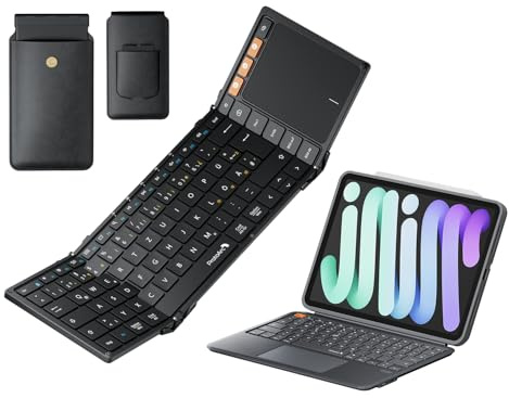 ProtoArc XK01 TP Foldable Bluetooth Keyboard with Touchpad TK500 Keyboard Case