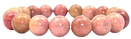 Natural Rhodonnite Plain Round Beads Armband, Pink Rhodonnite Armband, Pink Rhodonnite Beads Stone, Gift for Men & Women's (8 mm 7 tum)
