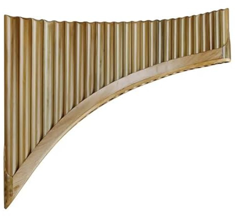 Traditionelle Panflöte G-Tonart 25 Pfeifen Panflöte Traditionelles Musikinstrument Holzblasinstrument Natürlich(25-LEFT SMALL-G)