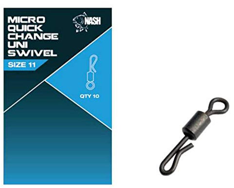 Nash Quick Change Uni Swivel Standard T8088 Wirbel Swivels Angelwirbel Karpfenwirbel