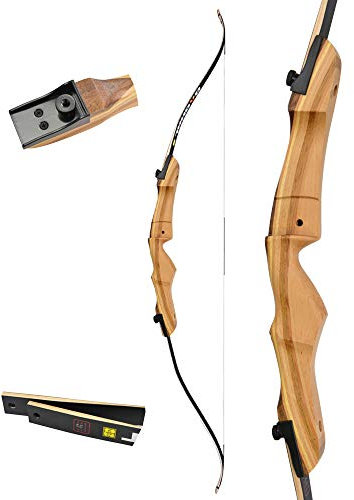 ZSHJG Takedown Recurve Bogen 48-70 Zoll Jagd Traditionell Recurve Bögen 10-40lbs Bogen Schießübungen Longbogen für Bogensport Zielspiel (Child / 48inch, 14lbs)