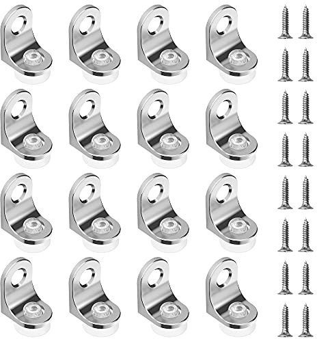 YEYIT Bodenträger Glasboden 16 Stück Regalbodenträger Glasbodenträger Zinklegierung Durable Regalträger Glasboden mit Saugnapf Glasregal Halterung für Möbel Schränke Bücherregal