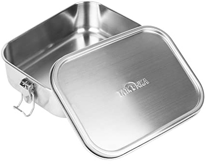 Tatonka Edelstahl Brotdose Lunch Box 1 1000 ml Lock - Brotbox mit Bügelverschluss - unzerbrechlich, schadstofffrei, spülmaschinenfest, plastikfrei und BPA-frei - 1l