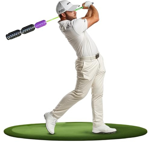 Aero Stiff Shaft Golf Training Aid and Warm Up Equipment, Speed Stick for Golf, Golf Swing Trainer, Improves Swing Speed & Accuracy, Gain Up to 30 Yards On Your Drive, Great Golf Gift