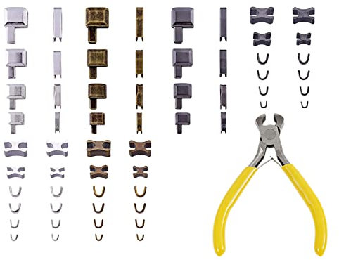 Gsrhzd Reißverschluss Reparatur Set, 60 Stück Reissverschluss Reparatur, Reisverschlussreparaturset Zipper, mit Reißverschluss Installieren Sie Zangen, für Bekleidung, Koffer, Taschen, Jacke, Jeans