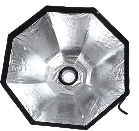 Softbox Ombrello Riflettore Diffusore in Tessuto Baionetta Design Ottagonale Softbox Softbox Copertura in Metallo Riflettente in Nylon per Studio Fotografico (90 cm (K290))