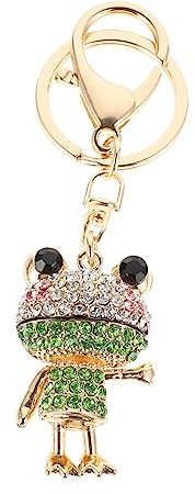 VALICLUD Frosch Schlüsselanhänger Metall Anhänger Cartoon Design Taschenanhänger Schlüsselclip Schlüsselbinder Ornamentschlüssel Für Schlüsselbund Rucksack-verzierung