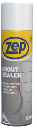 Zep Tile Grout Sealer Spray - 1 X 500ml - Lasting Waterproof Protection - Ideal For Bathroom & Kitchen Tile Repair - Stain, Dirt & Grime Sealant - Easy To Apply