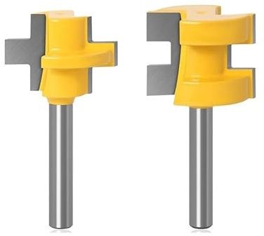 2 pièces 8mm tige langue et rainure bois routeur jeu de fraises t-slot fraises ligne couteau Tenon Cutter outils de travail du bois