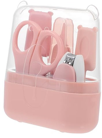 ibasenice 1satz Nagelpflege Neugeborene Teiliges Pflegekit Mit Nagelschneider Feile Und Schere Leicht Und Tragbar Für Zuhause Oder Unterwegs