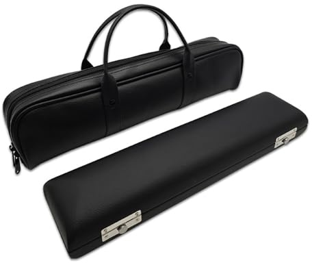 Flöten-Tasche mit 17 Löchern, staubdicht, gepolstert, PU-Leder, Flötenbox, Schutzhandtasche