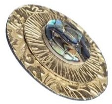 Siona : broche aimantée en maillechort | Sans épingle