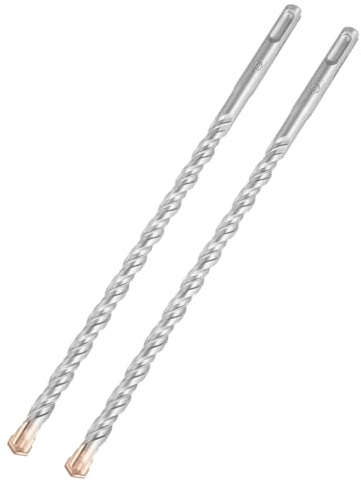 Hilpaty Broca SDS Plus para Hormigon 10x250mmx2, Professional Brocas Martillo con 4 Filos de Corte - Para Hacer Agujeros en el Hormigón, Piedra, Granito, Ladrillo, Mampostería