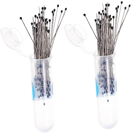 TOPBATHY 200pièces Épingles Entomologie Acier Inoxydable Avec Flacons Plastique Kit Outils Collection Et Préparation Insectes Pour Projets Scientifiques