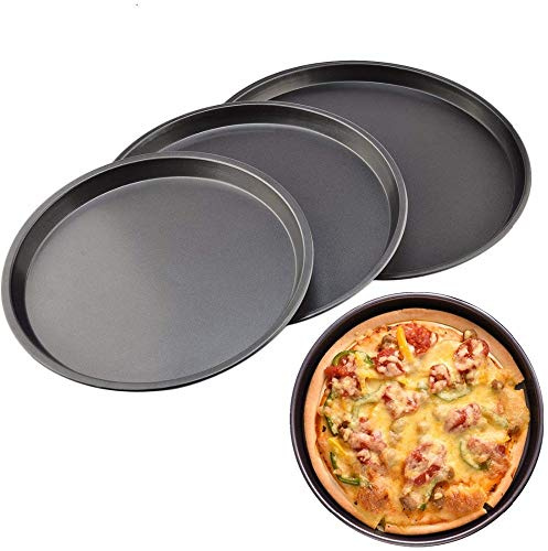 Plato Pizza, Bandeja Pizza Horno Piedra de pizza de pizza for hornear molde redondo Deep Dish bandeja de la cacerola de pizza placa antiadherente molde de cocción herramienta de molde de la hornada de