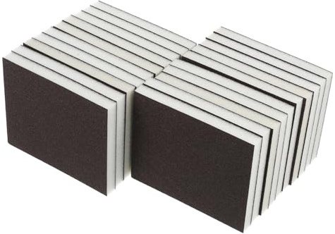 Warmhm 20pezzi Blocco Abrasivo in Spugna Spugne Abrasive Levigatrice Manuale Per Cartongesso Legno Metallo Mobili Lucidatura