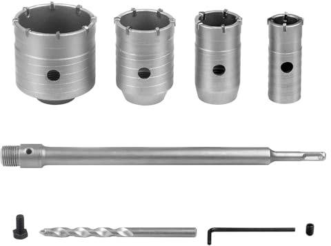 Trockenbohrkronen-Set für Beton, 6-teilig, Ø 30/40/50/68mm