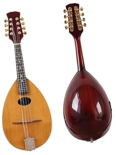 Instrumento Mandolina Mandolina De 8 Cuerdas De Madera Maciza De Abeto Hecha A Mano Con Forma De Cuchara De 31
