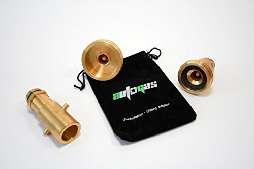 ACME/Dish/Bajonett 3 Stück Autogas LPG Camping Adapter M21,8 inkl. Sinter Filter und Tankadapter Tasche Neue Serie