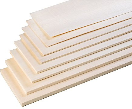 ELErc Balsa Wood Bundle AAA+ Balsa Wood Sheet Special for RC Airplane and Boat Model Making DIY Pieces 500mm(long) 100(wide) mm and Thickness 5.0mm (5 * 100 * 500mm)