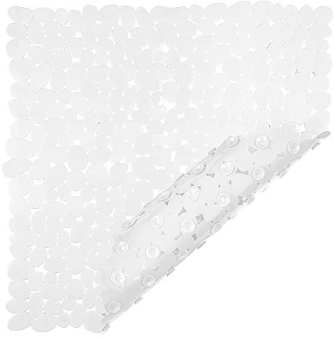 Circul Duscheinlage 53 x 53 cm weiß Kieselsteinoptik, Neue Saugnoppen bessere Antirutschfunktion