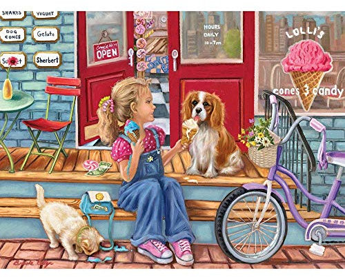 Bits and Pieces - Payday Cones 500 Piece Jigsaw Puzzles for Adults - Each Puzzle Measures 18 Inch x 24 inch - 500 pc Jigsaws by Artist Brooke Faulder