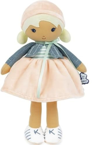 Kaloo - Tendresse My First Fabric Doll Chloe K 12.5” - Cuddling with Plush Figure Toys - Forever Friend Companion - Develops Empathy Skills - Safe Heirloom Quality - Variety of Textures