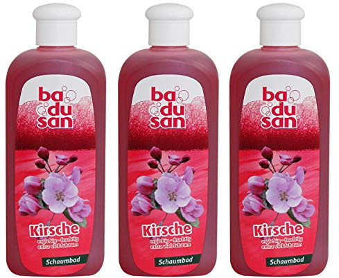 3er Pack Badusan Badezusatz Schaumbad Kirsche 3 x 500 ml