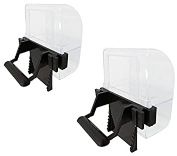ZooPaul 2er-Set Futter- oder Wassernapf für Vogelkäfig schwarz