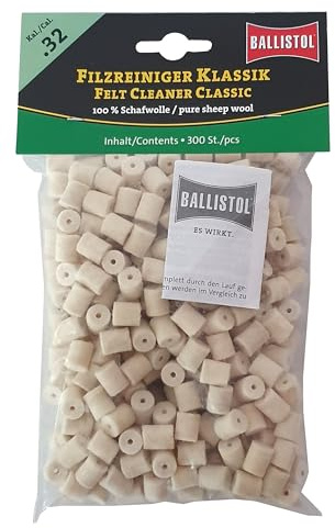 Ballistol Unisex – Erwachsene 23211 Filzreiniger, neutral, Kaliber .32/8 mm-300 Stück