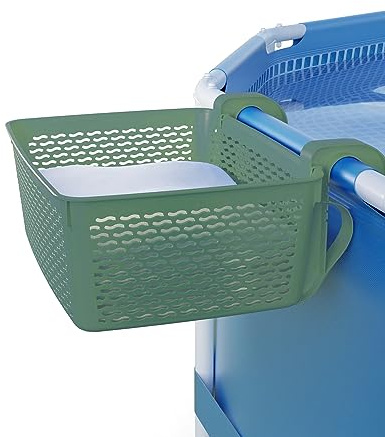 Carrie Box Aufbewahrungskorb für Pool, grün | 18,7 l | recycelter Kunststoff | Getränkehalter
