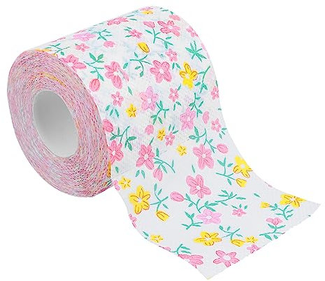 SOLUSTRE 1rolle Bunte Bedruckte Toilettenpapierrollen Lagig Farbenfrohe Designs Für Zuhause Und Camping Umweltfreundliches Papier Für Empfindliche Als Serviette Und Handtuch