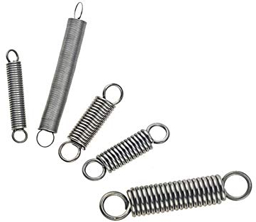 WUPNGS Doppelhakenfeder 1 Stück Doppelhaken, kleine Zugfeder, Drahtdurchmesser 2 mm, Dehnungsfedern, 2 x 16 x 80 mm (Farbe: 2 x 16 x 80 mm)(2 * 16 * 100mm)