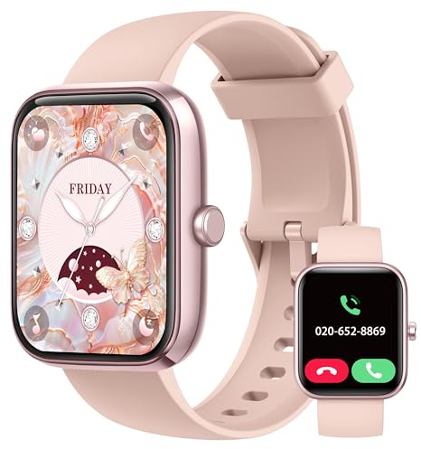 Smart Watch, 44mm Smartwatch Answer Make Calls, Alexa 1.83 Fitness Watch, IP68 Waterproof Fitness Tracker Women Men, Heart Rate/Sleep Monitor, 100+ Sports Pedometer Watch for Android & iOS Phone