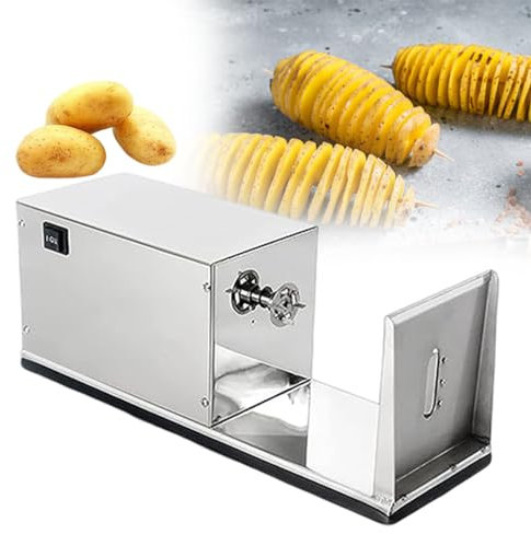 sjdoPulse Affettatrice Elettrica per Patate Tornado, Patatine Tornado Fatte in Casa Automatiche, Affettatrice per Verdure, Interruttore di Controllo A Tre Posizioni, per Patate