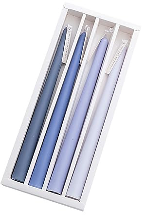 ANDRESLAD 4 Pezzi Di Candele Profumate A Stelo Lungo Decorazioni Retrò Portacandele Decorazioni Vintage Candele Coniche Sfuse Profumato Di Rossa Prop Luce Decorativa