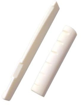 JOINPAYA 2stücke Gitarrensättel Für Akustikgitarre Ersatzsättel Aus Knochen Stegsattel Für Klassische Gitarre Musical Zubehör Für Home Shop