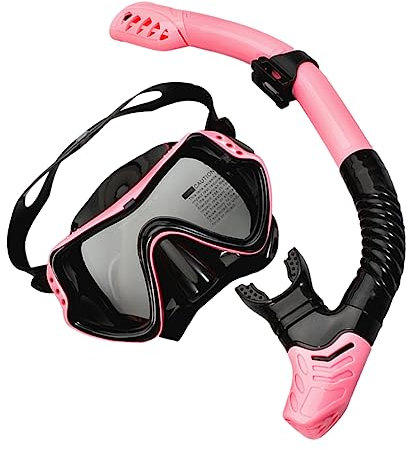 OHPHCALL Schnorchelset Für Anti-Fog Schwimmbrille Einstellbarem Gurt Und Einseitigem Wasserabfluss Für Sicheres Und Angenehmes Schnorcheln Im Wasser