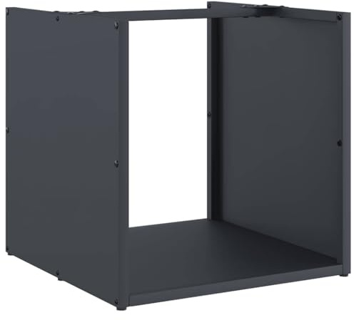 vidaXL Brennholzregal Anthrazit 40x40x40 cm Kaltgewalzter Stahl