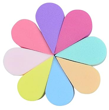 VALICLUD Set da 8 Spugnette Struccanti a Forma di Petalo, Realizzate, per Applicare Fondotinta e Pulizia del Viso Quotidiana Colore Casuale
