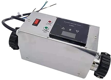 Riscaldatore per piscina, 3KW Riscaldatore for piscina Elettrico Piscina e vasca idromassaggio Termostato for scaldabagno Vasca da bagno Accessori for piscina per vasca da bagno, vasca idromassaggio