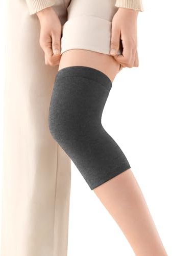 Winter Warm Knieschoner Damen Herren Wolle Kniewärmer Dicke Knieschoner mit 5mm Lammfleece Elastisch Knieschützer Weiche Rutschfest Knieprotektor Kniebandage für Skifahren Radfahren Fußball Tanzen