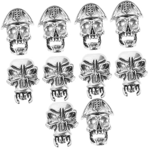 Alipis 10 piezas Abalorios Metálicos Vintage para Trenzas y Barba Accesorios Retro para Adornar Cabello y Dreads Joyas para Peinados DIY