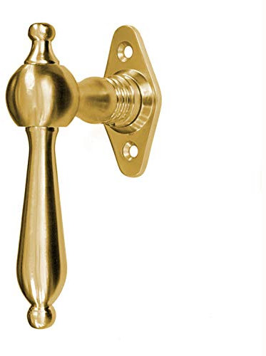 Antikas - Mango para ventana de latón pátina - Manilla de ventana, herrajes para ventanas - 12,5 x 7,0 cm