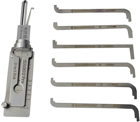 GFYWZ SS002 und Decoder Werkzeug für S-Nut Türschloss, professionelle Schlosser-Werkzeuge, Schnellöffner