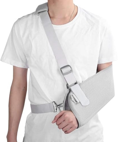 CUSMA Armschlinge, Schulter-Wegfahrsperre, Stützgurt Für Schulterverletzungen, Gebrochenen Gebrochenen Arm, Ellenbogen, Handgelenk, Luxation Und Verstauchungen,L