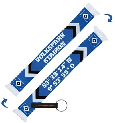 Hamburger SV HSV Schal 'Koordinaten' + FanEmotion Flaschenöffner