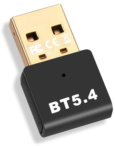 AXFEE Adattatore Bluetooth USB 5.4 Dongle, Bluetooth 5.4 Trasmettitore, Trasferimento Wireless per PC, Desktop, Stampanti, Altoparlanti Ecc, Collega & Usa Compatibile con Windows 11/10/8.1