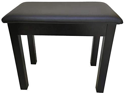 Klavierhocker, Keyboardbank, Einzel-/Doppelklavierhocker, Lagerregal Aus Massivholz, Klavierhocker, Musikhocker (Schwarz, 56 X 36 X 49 cm)，Black-56x36x49cm